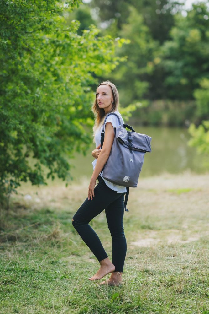 Monkey Mum® Rucsac integrat din twill pentru port-bebe Carrie - Adiere proaspătă