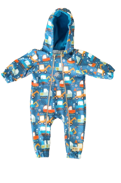 Monkey Mum® Combinezon softshell cu membrană – Șantier jucăuș - măr. 62/68, 74/80