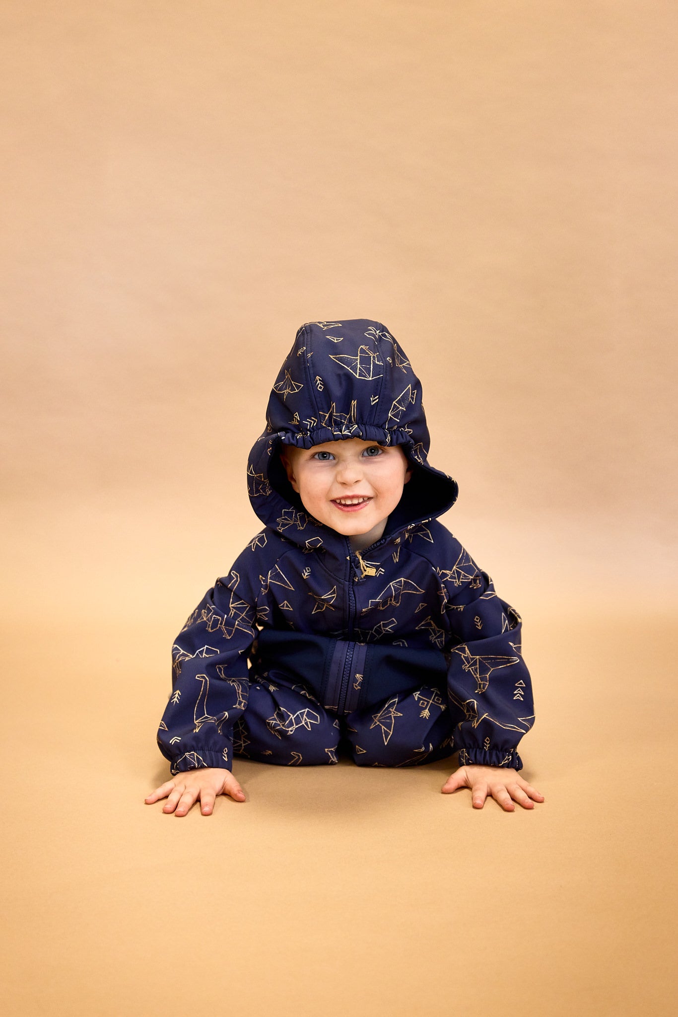 Monkey Mum® combinezon softshell cu membrană – Animăluțe de zi - măr. 98/104, 110/116
