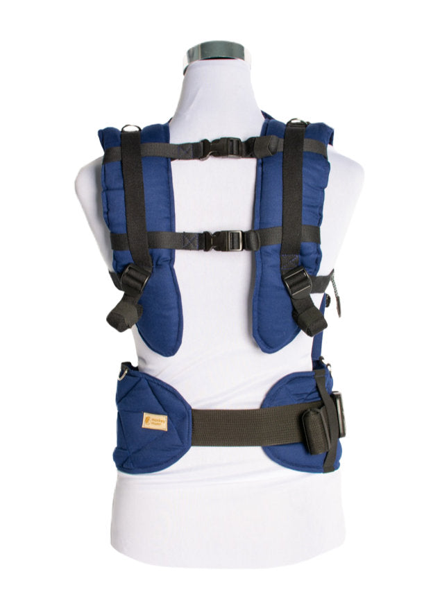 Monkey Mum® Marsupiu ergonomic ajustabil Carrie - Albastru marin