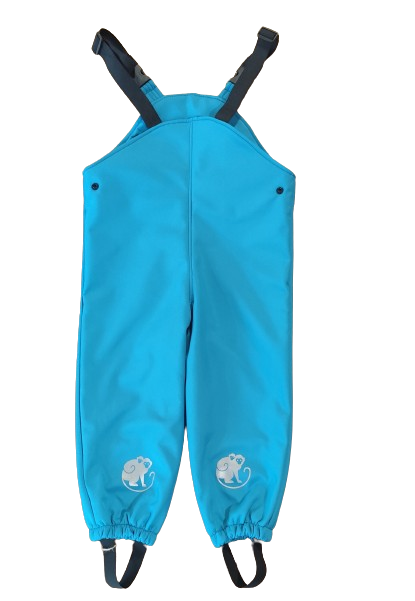 Monkey Mum® pantaloni cu pieptar softshell cu membrană - Șopârliță veselă