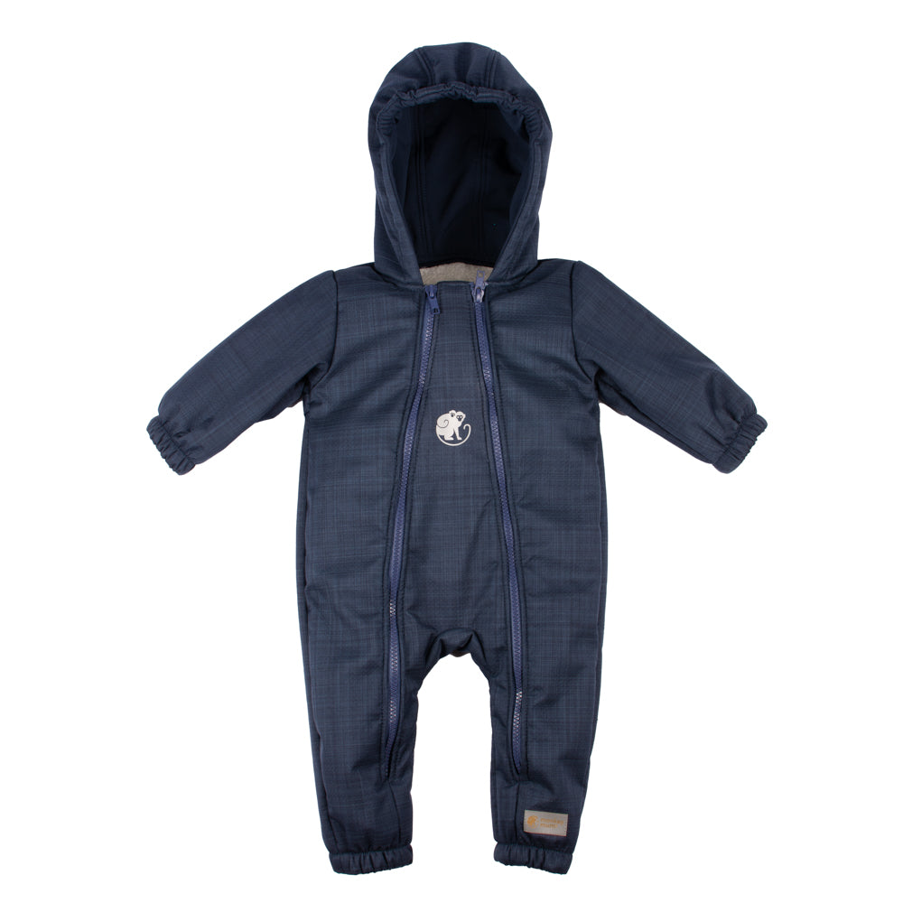 Monkey Mum® Combinezon de iarnă softshell pentru copii cu blăniță de miel - Poveste de seară - măr. 62/68, 74/80