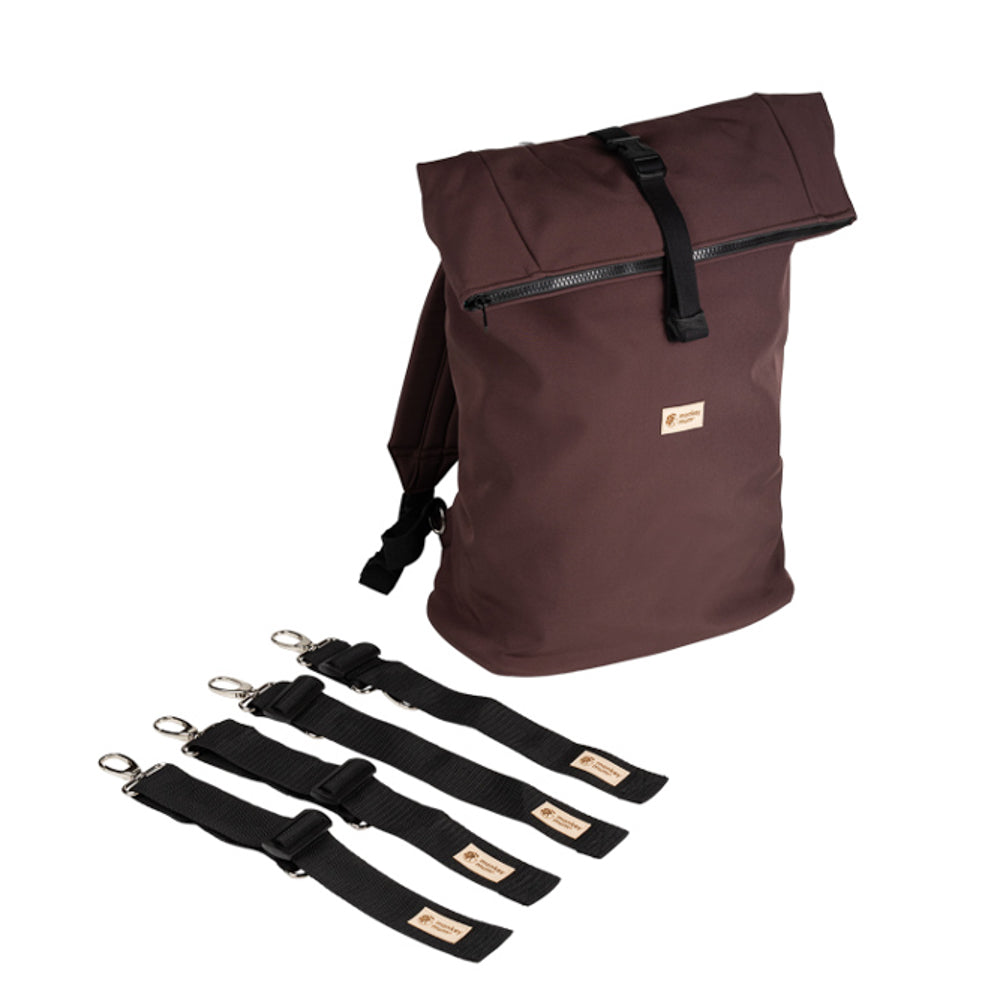 Monkey Mum® Rucsac integrat din softshell pentru port-bebe Carrie - Urmă de urs