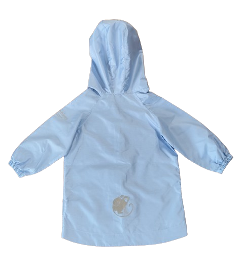 Monkey Mum® geacă din material foșnitor cu mâneci raglan - Bleu deschis