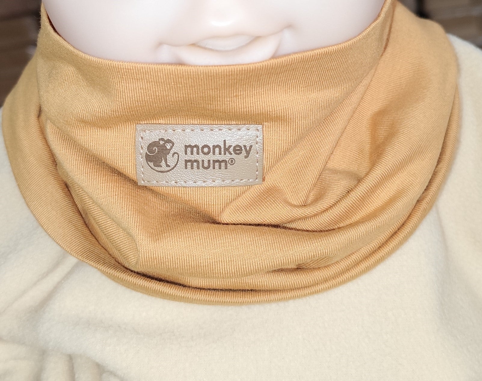 Guler pentru gât Monkey Mum® - Muștar