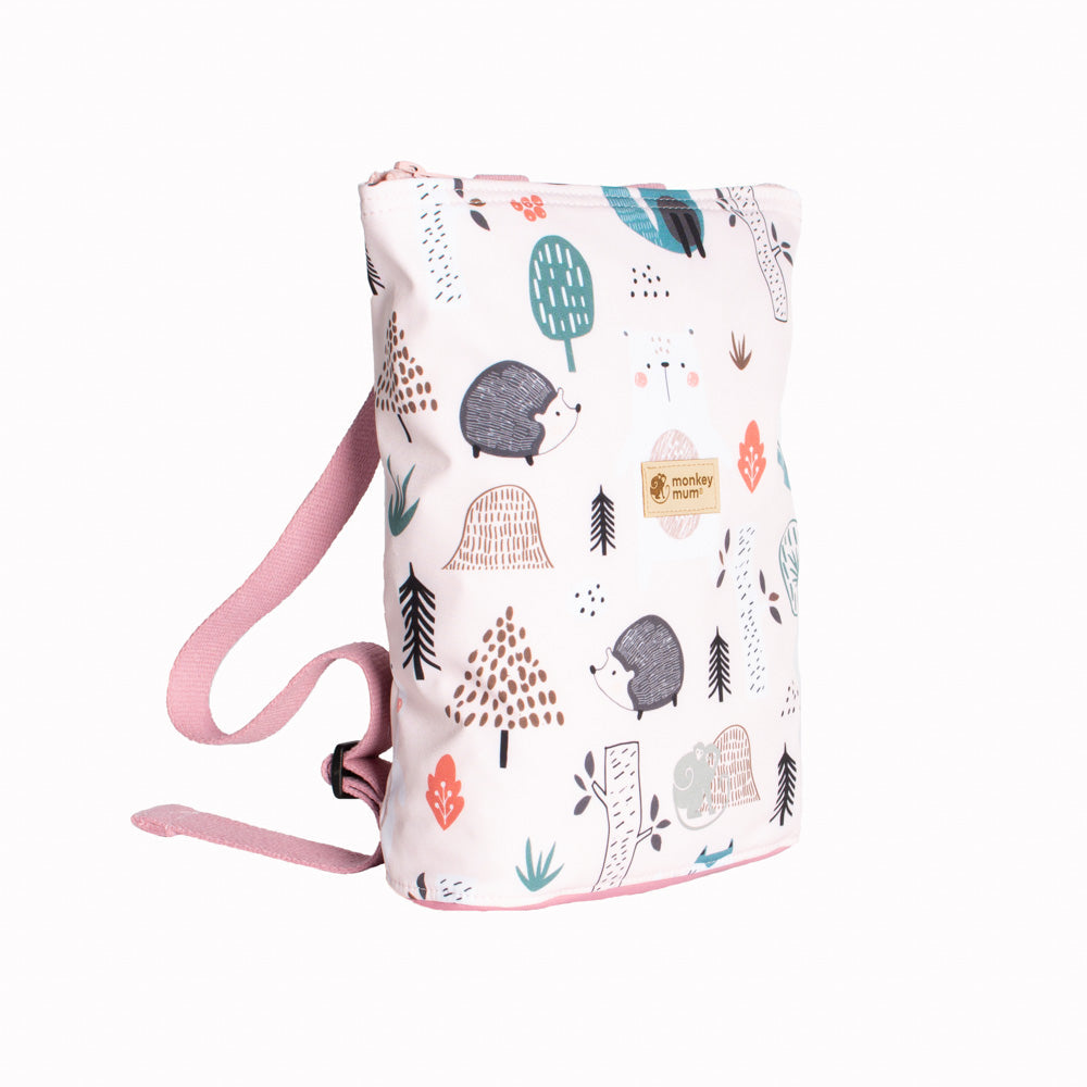 Rucsac softshell pentru copii Monkey Mum® - Animăluțe de zi