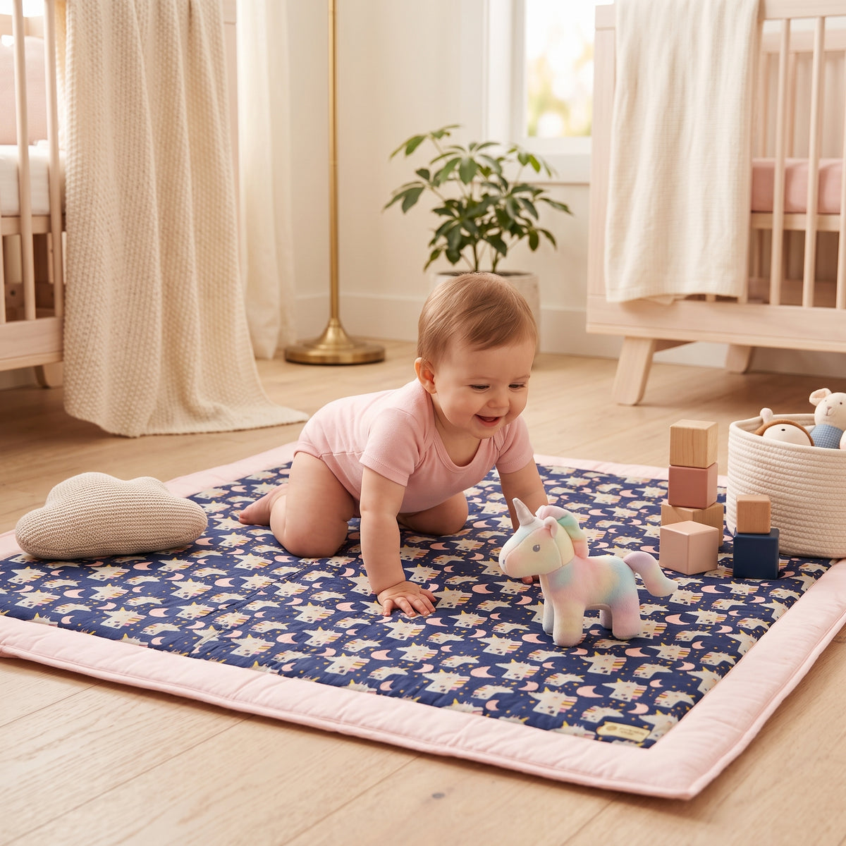 Covoraș de joacă Monkey Mum® - unicorn