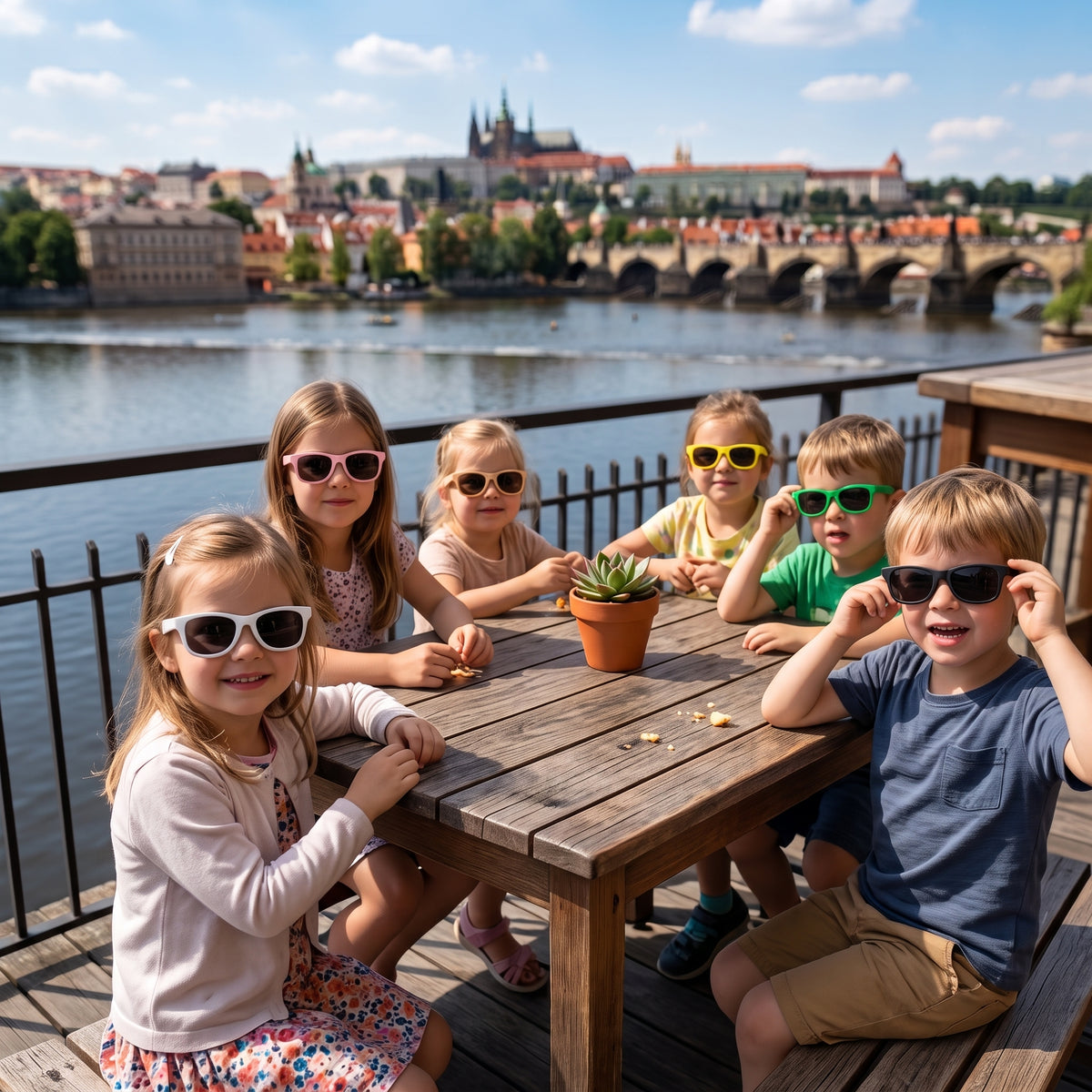 Ochelari de soare pentru copii Monkey Mum® - Clipit de broască - mai multe culori