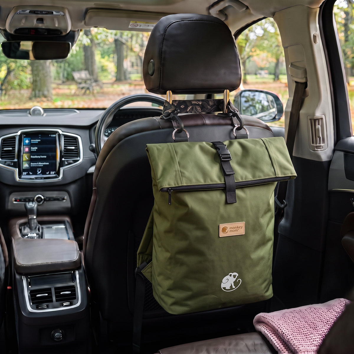 Monkey Mum® Rucsac din twill pentru cărucior – Culorile pădurii