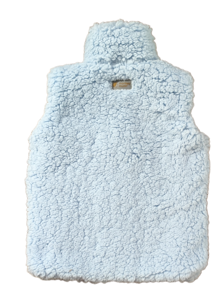 Vestă din lână de miel Monkey Mum® - Albastru deschis