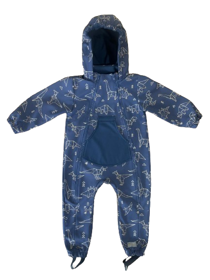 Monkey Mum® Salopetă softshell cu membrană – Constelația dinozaurilor - măr. 86/92