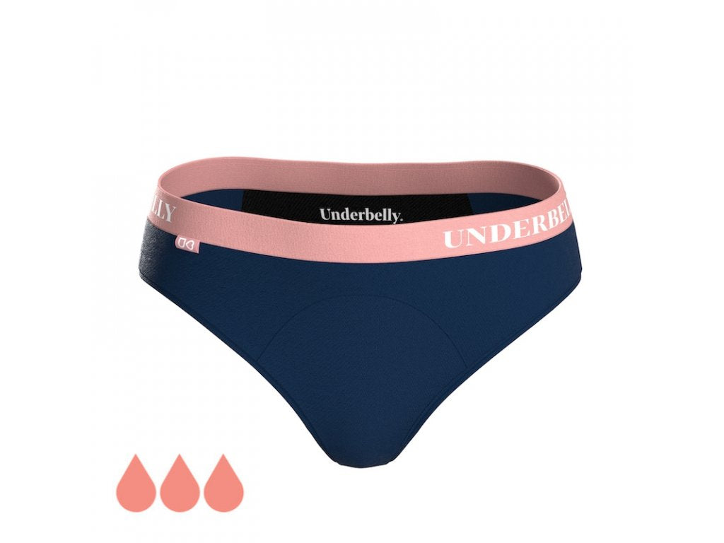Chiloți menstruali Underbelly univers, Flux abundent – albastru