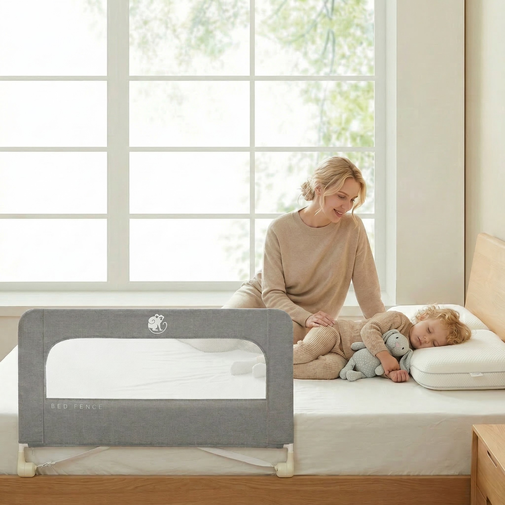 Barieră de pat Monkey Mum® Short