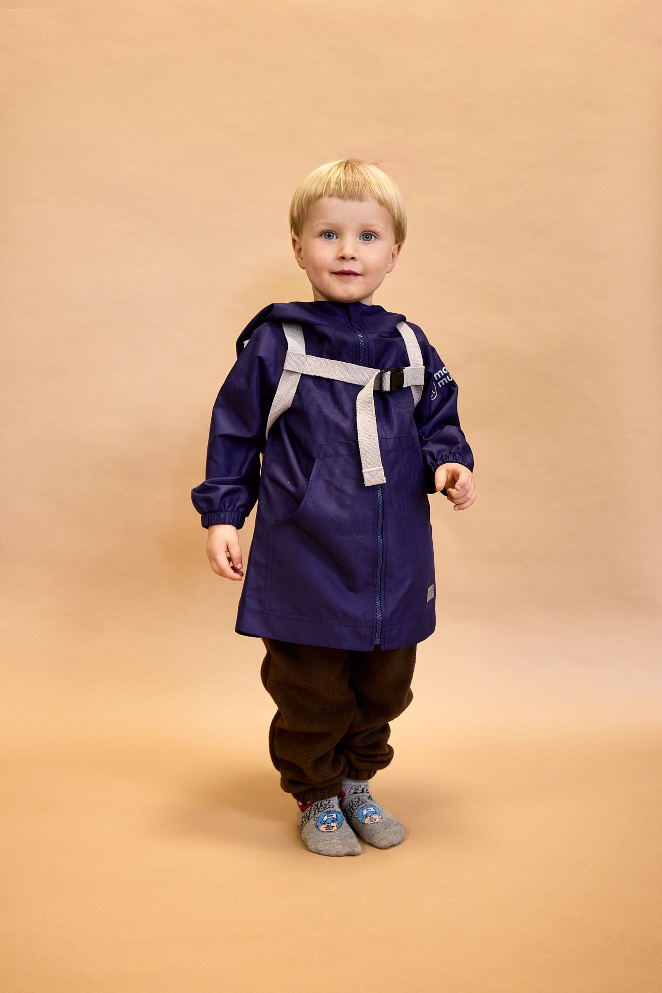 Rucsac softshell pentru copii Monkey Mum® - Joaca vulpițelor