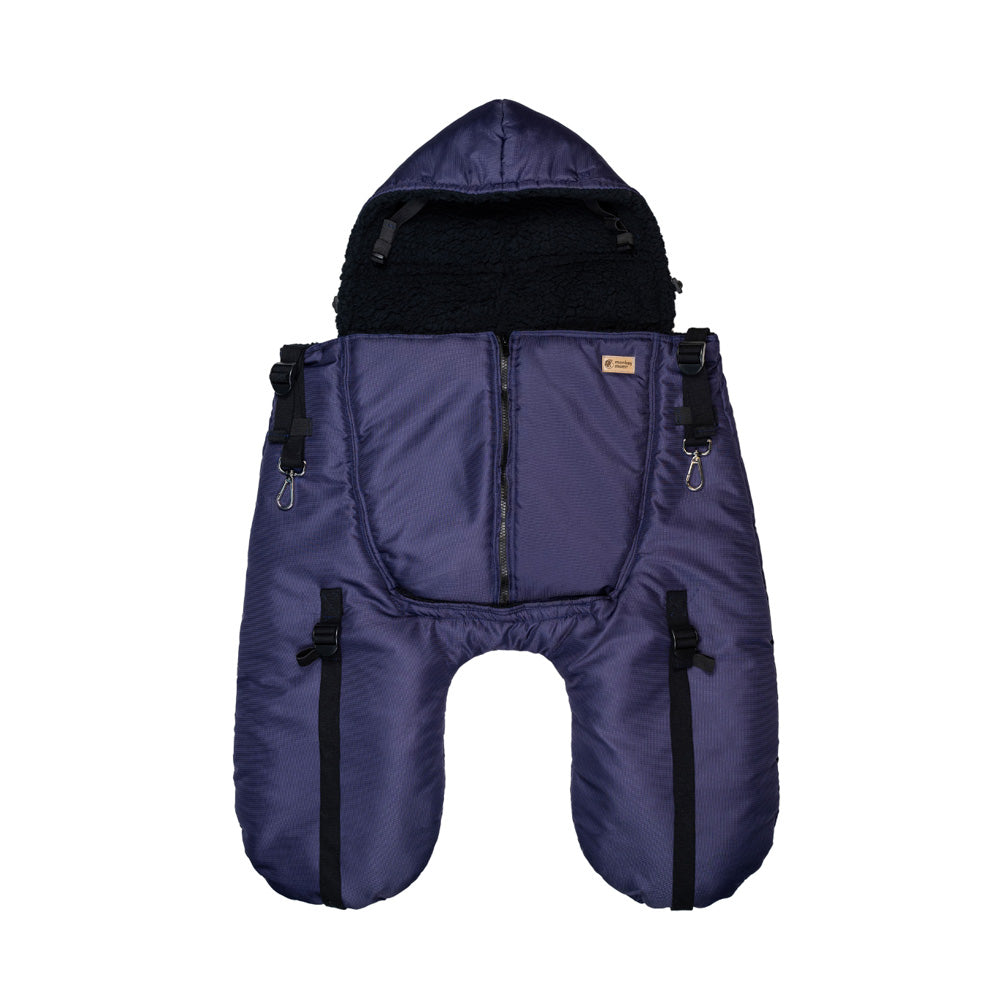 Monkey Mum® Buzunar termoizolant din material foșnitor cu material tip mielușel pentru port-bebe sau cărucior Carrie - Gândăcel