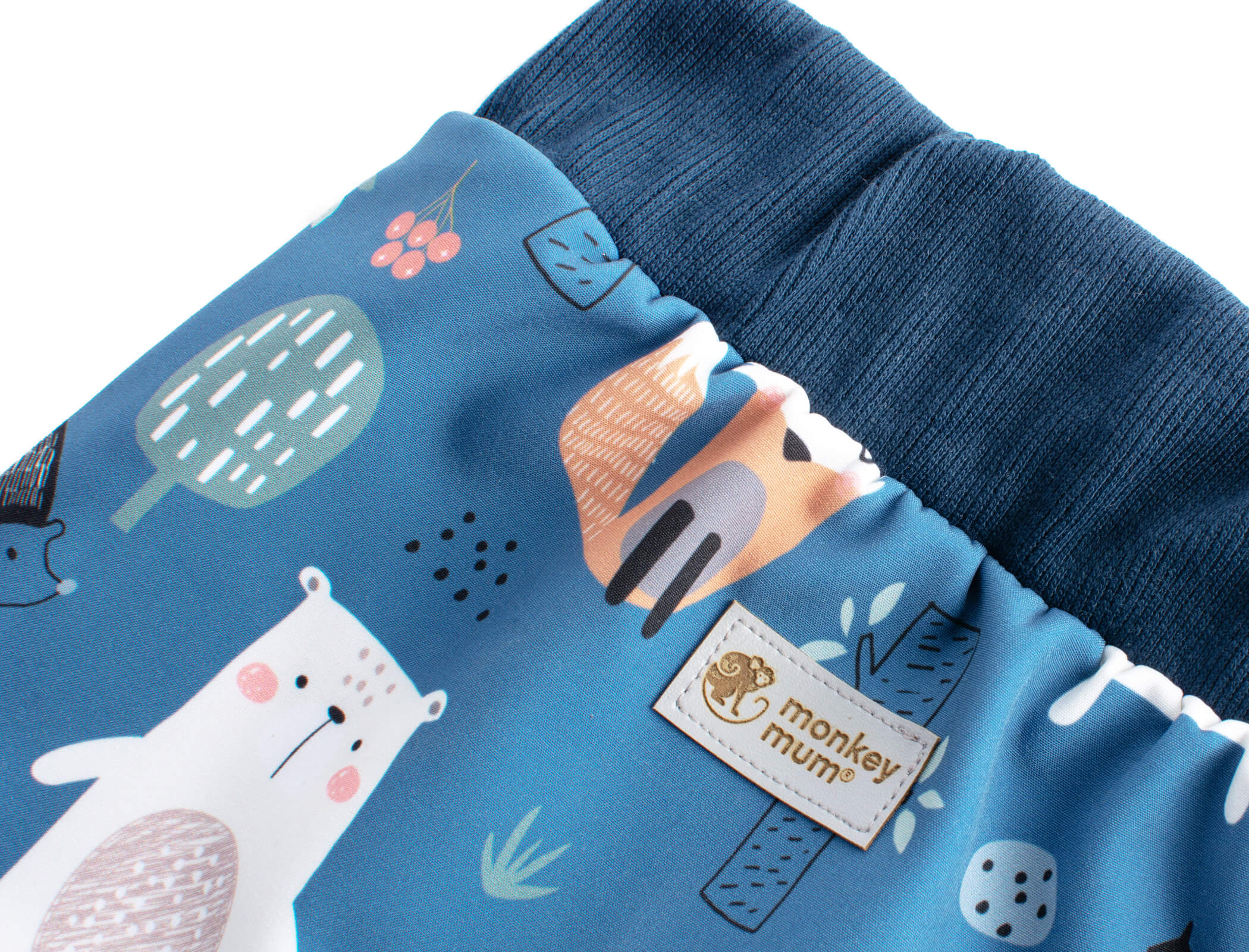 Pantaloni pentru copii din softshell cu membrană Monkey Mum® - Animăluțe de noapte