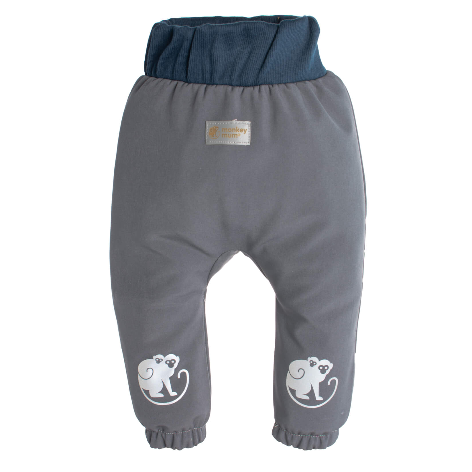 Pantaloni pentru copii din softshell cu membrană Monkey Mum® - Excursie misterioasă