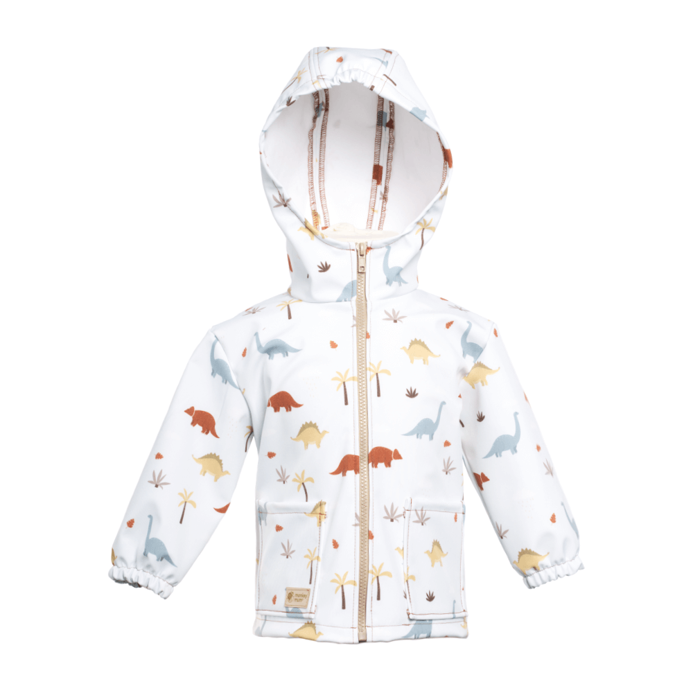 Geacă softshell pentru copii cu membrană Monkey Mum® - Povestea dinozaurilor