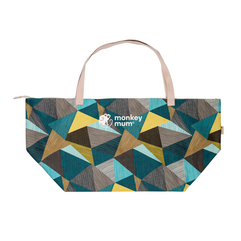 Monkey Mum® Geantă textilă de călătorie pentru accesorii Carrie - Farmec geometric