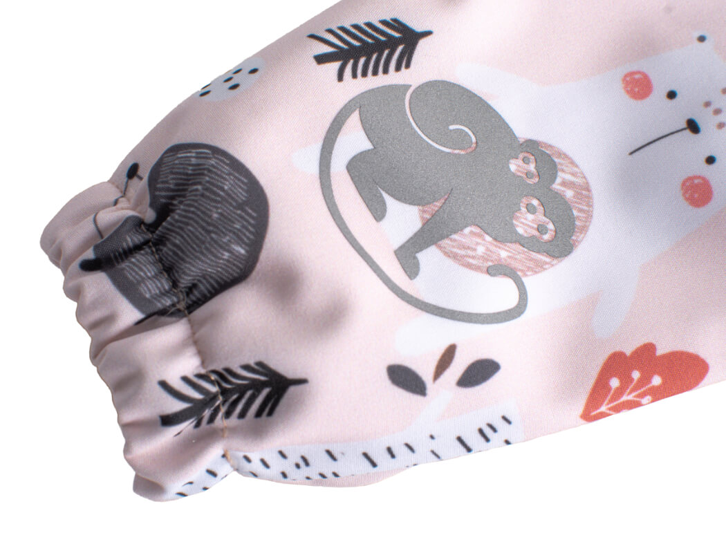Pantaloni pentru copii din softshell cu membrană Monkey Mum® - Animăluțe de zi