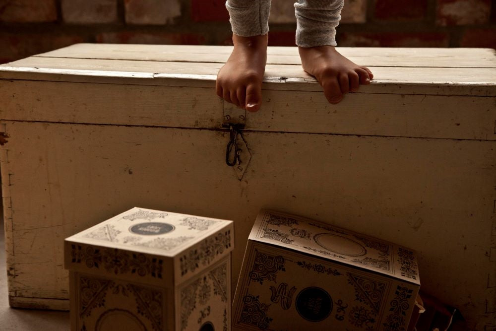 Wooden Story Con pliabil - Curcubeu