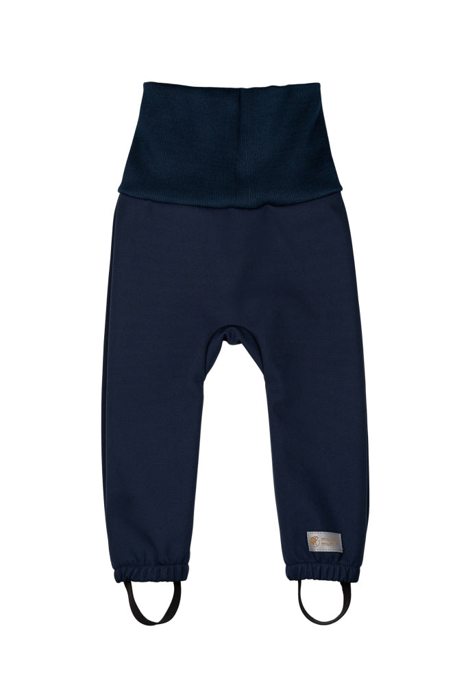 Pantaloni softshell pentru copii, extensibili, cu membrană Monkey Mum® - Cerul nopții