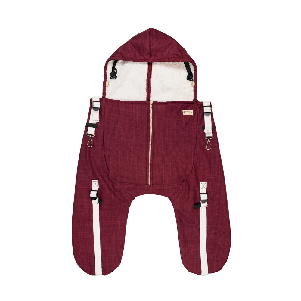 Monkey Mum® Buzunar termoizolant din softshell cu material tip mielușel pentru port-bebe sau cărucior Carrie - Pisicuță