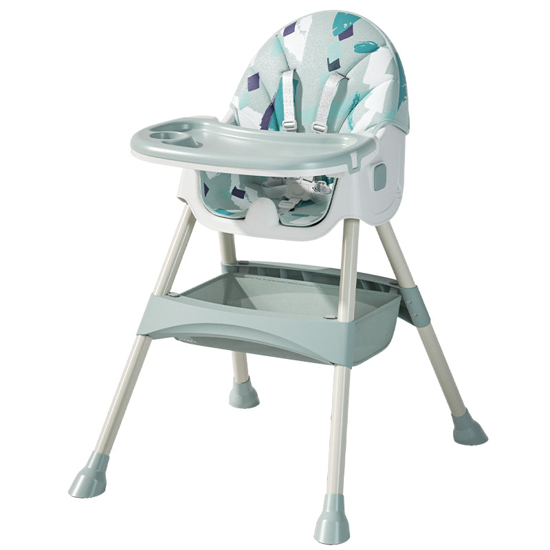 Scaun de masă pentru copii 2v1 Comfort - verde Ornament
