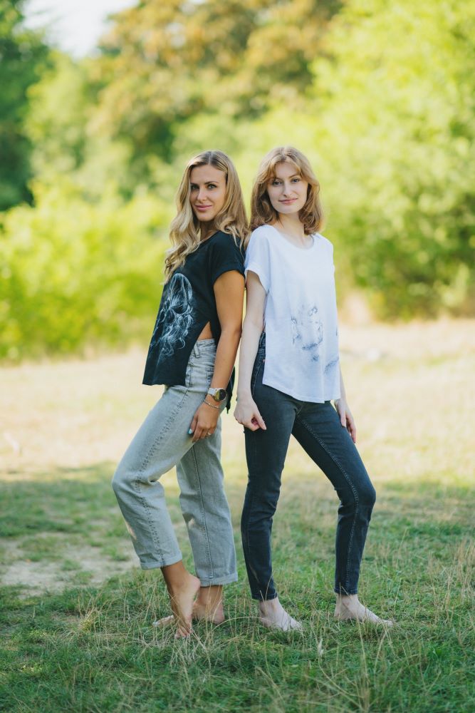 Tricou pentru alăptare Monkey Mum® alb - maimuțică