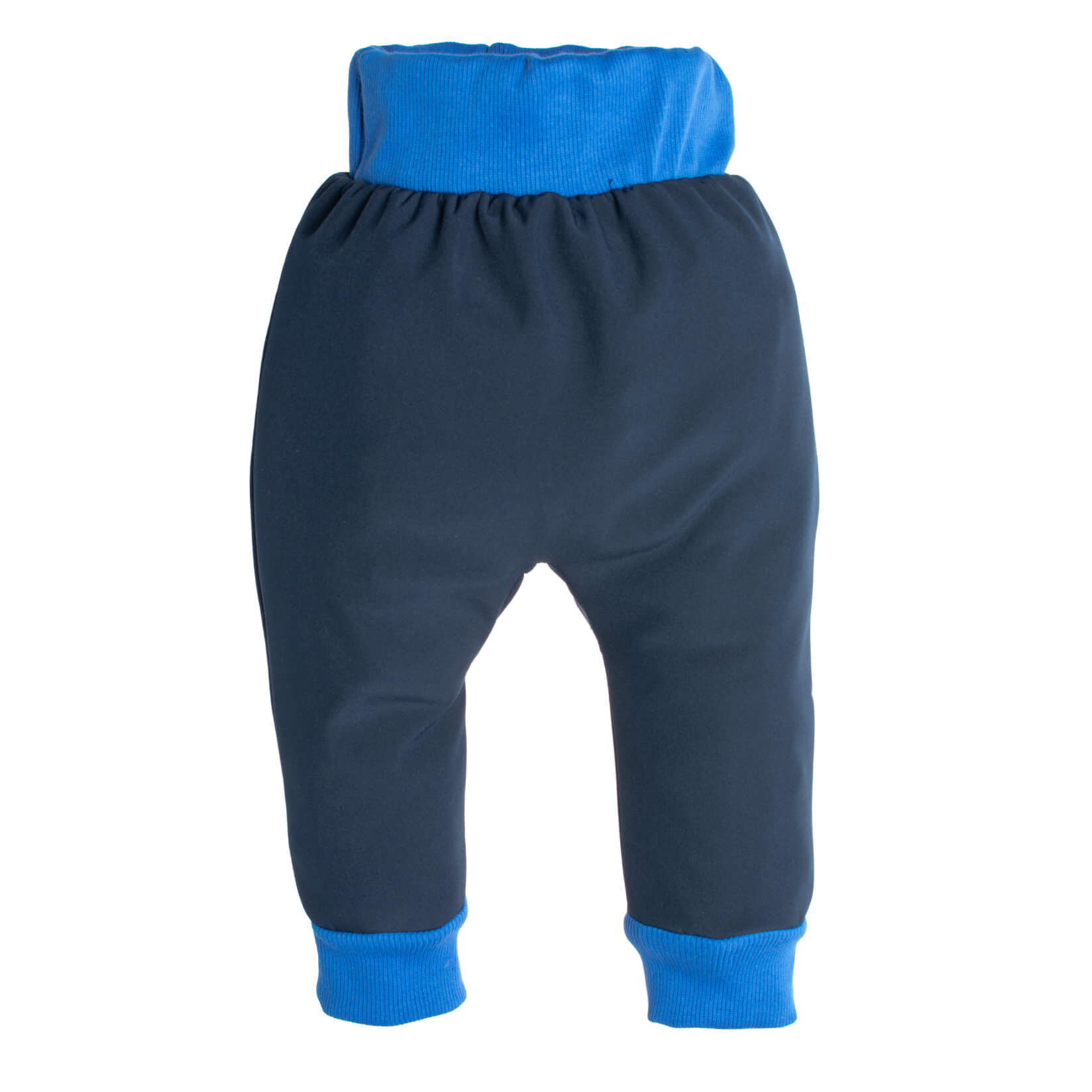 Pantaloni pentru copii din softshell cu membrană Monkey Mum® - Cerul nopții