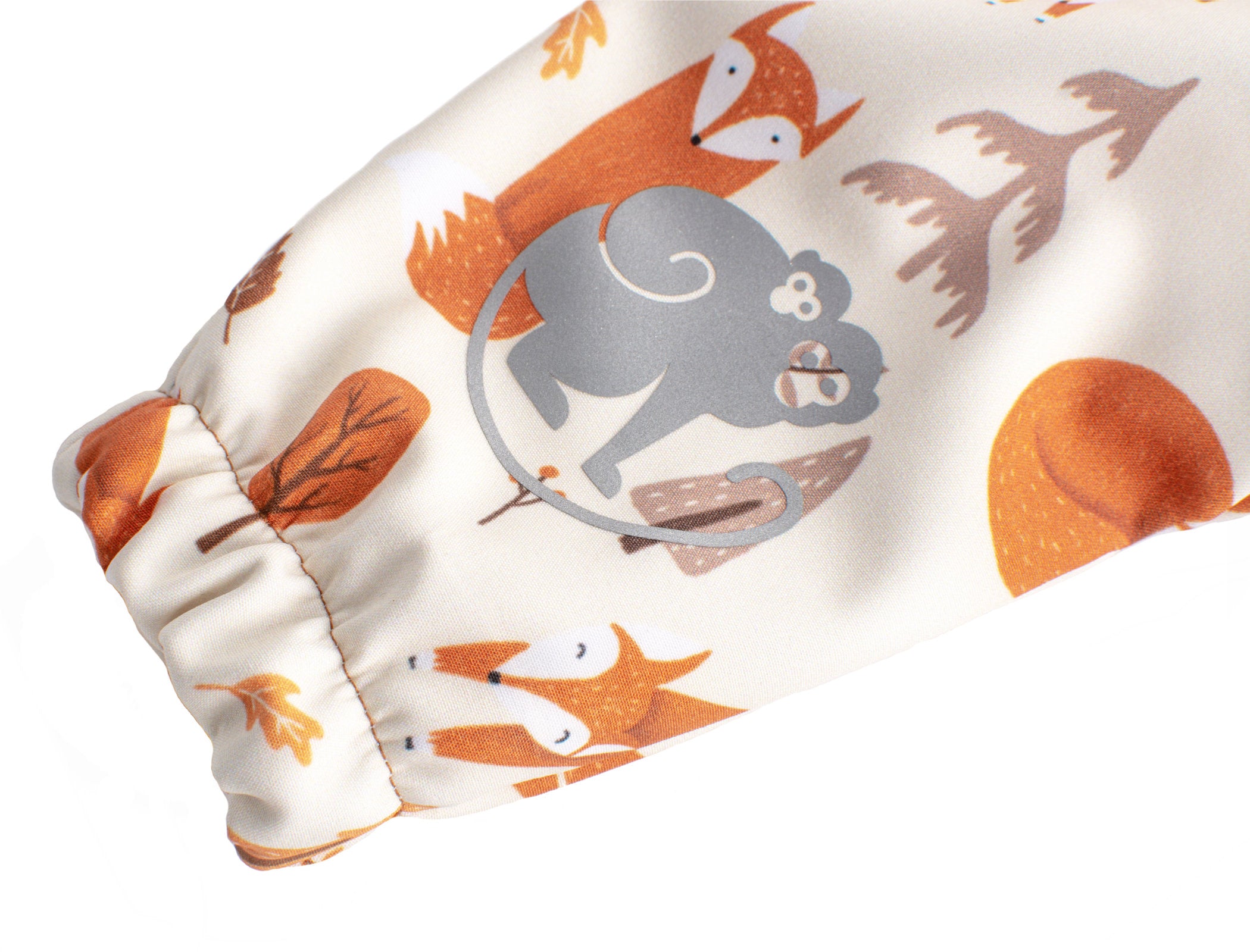 Pantaloni pentru copii din softshell cu membrană Monkey Mum® - Joacă de vulpi