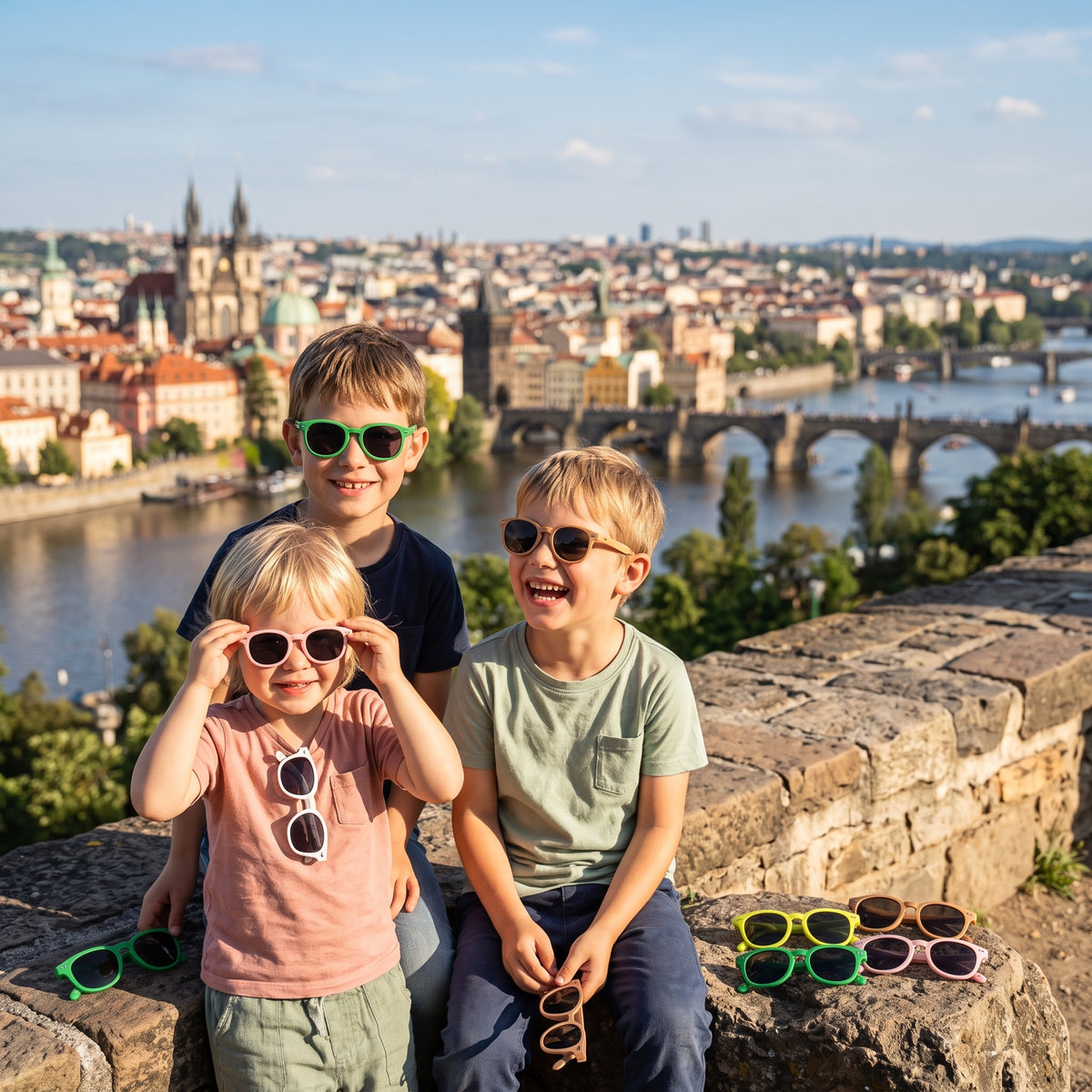 Ochelari de soare pentru copii Monkey Mum® - Agerime de tigru - mai multe culori
