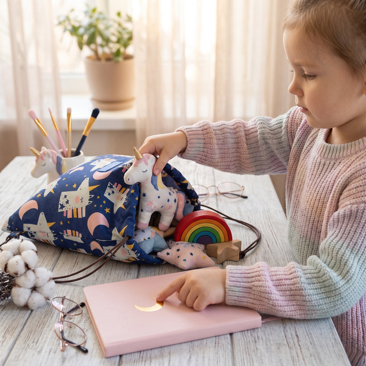 Sac textil Monkey Mum® - Unicorni