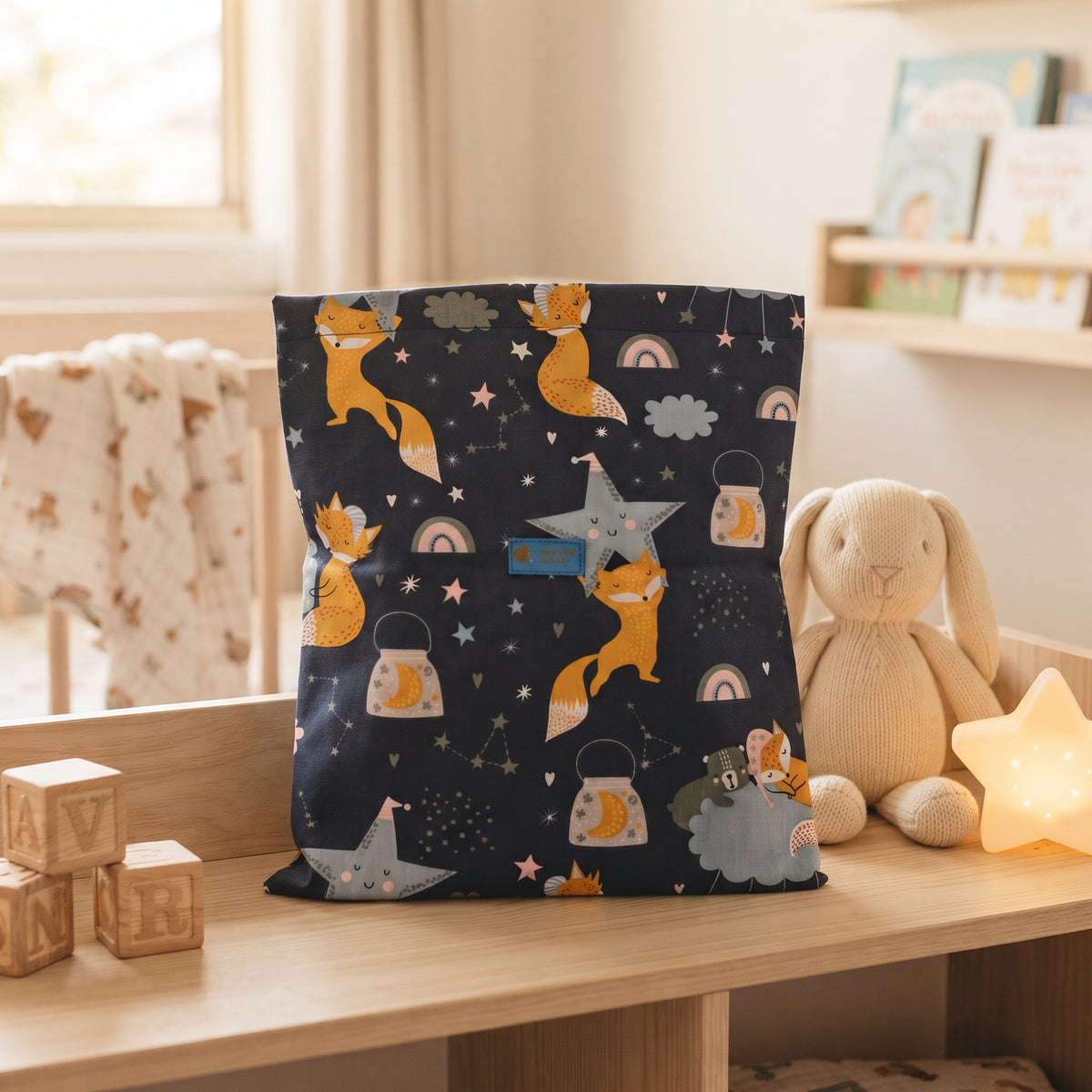 Sac textil Monkey Mum® - Animăluțe stelare