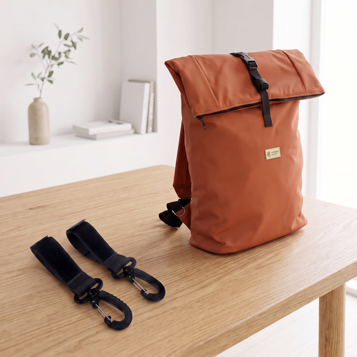 Monkey Mum® Rucsac din softshell pentru cărucior – Frunze de toamnă
