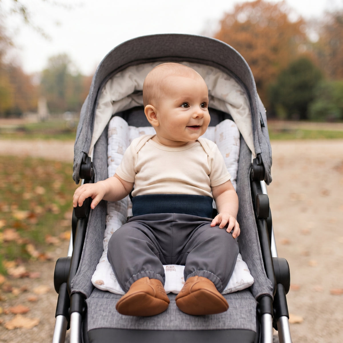 Pantaloni pentru copii din softshell cu membrană Monkey Mum® - Excursie misterioasă