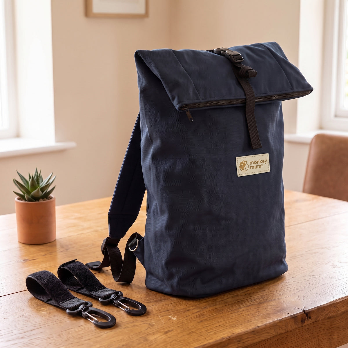 Monkey Mum® Rucsac din softshell pentru cărucior – Cerul nopții