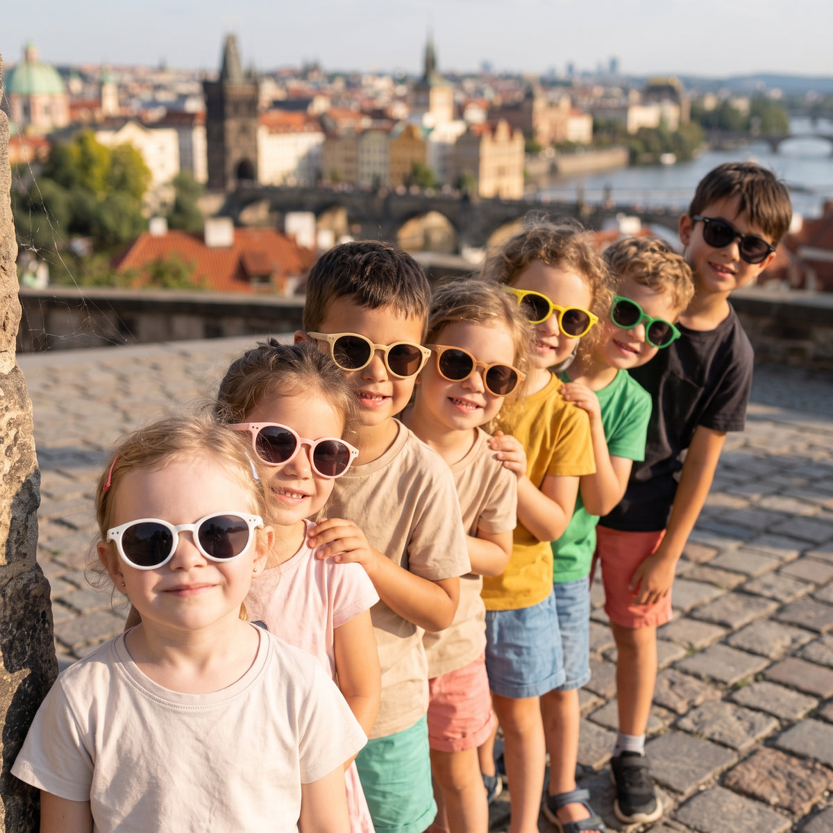 Ochelari de soare pentru copii Monkey Mum® - Privire de câine - mai multe culori
