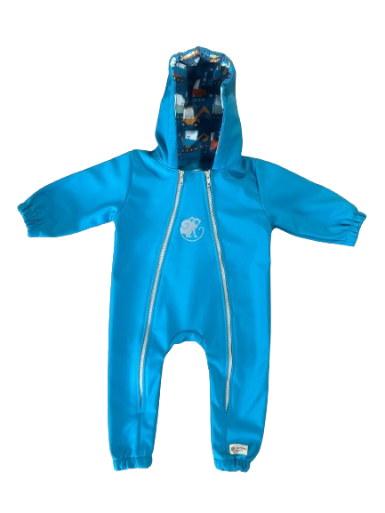 Monkey Mum® combinezon softshell cu membrană – Șantier vesel - măr. 62/68, 74/80