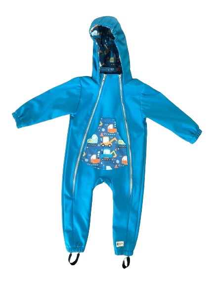 Monkey Mum® Salopetă softshell cu membrană – Șantier vesel - măr. 86/92