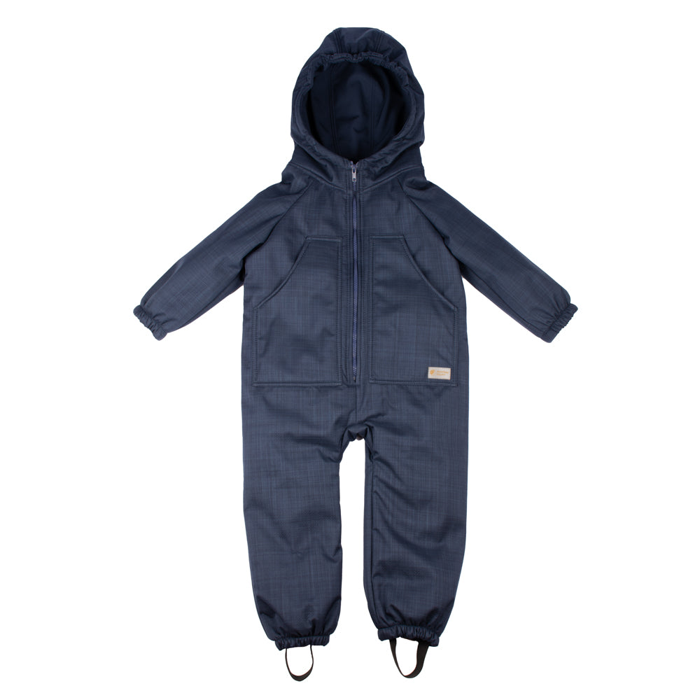 Monkey Mum® Combinezon de iarnă softshell pentru copii cu blăniță de miel - Poveste de seară - măr. 98/104, 110/116
