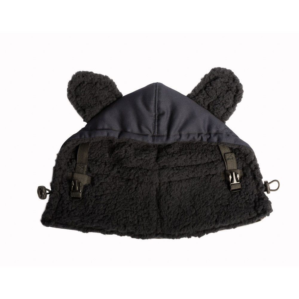 Monkey Mum® Glugă căptușită pentru port-bebe Carrie - Întuneric argintiu