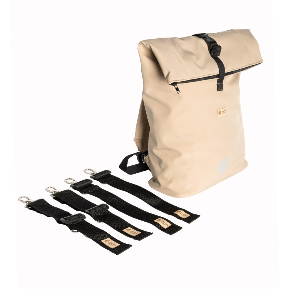 Monkey Mum® Rucsac integrat din softshell pentru port-bebe Carrie - Safari tour