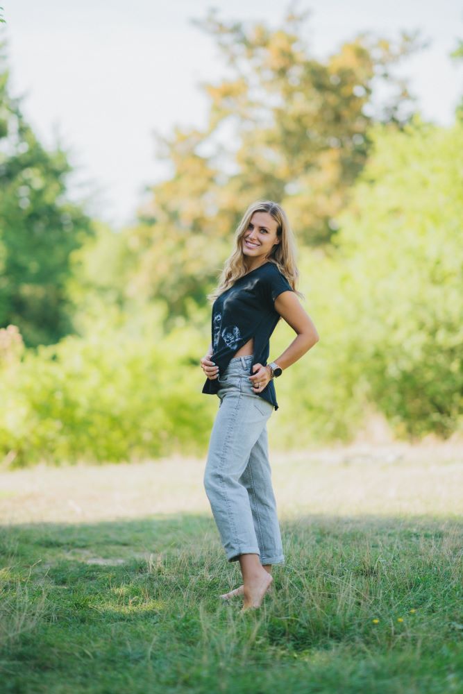 Tricou pentru alăptare Monkey Mum® negru - maimuțică