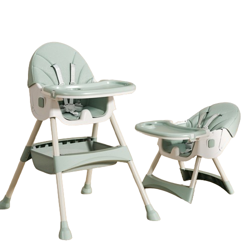 Scaun de masă pentru copii 2 în 1 Comfort - Verde