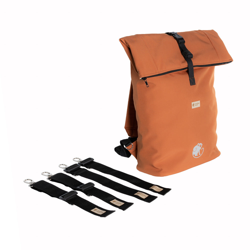 Monkey Mum® Rucsac integrat din softshell pentru port-bebe Carrie - Frunze de toamnă