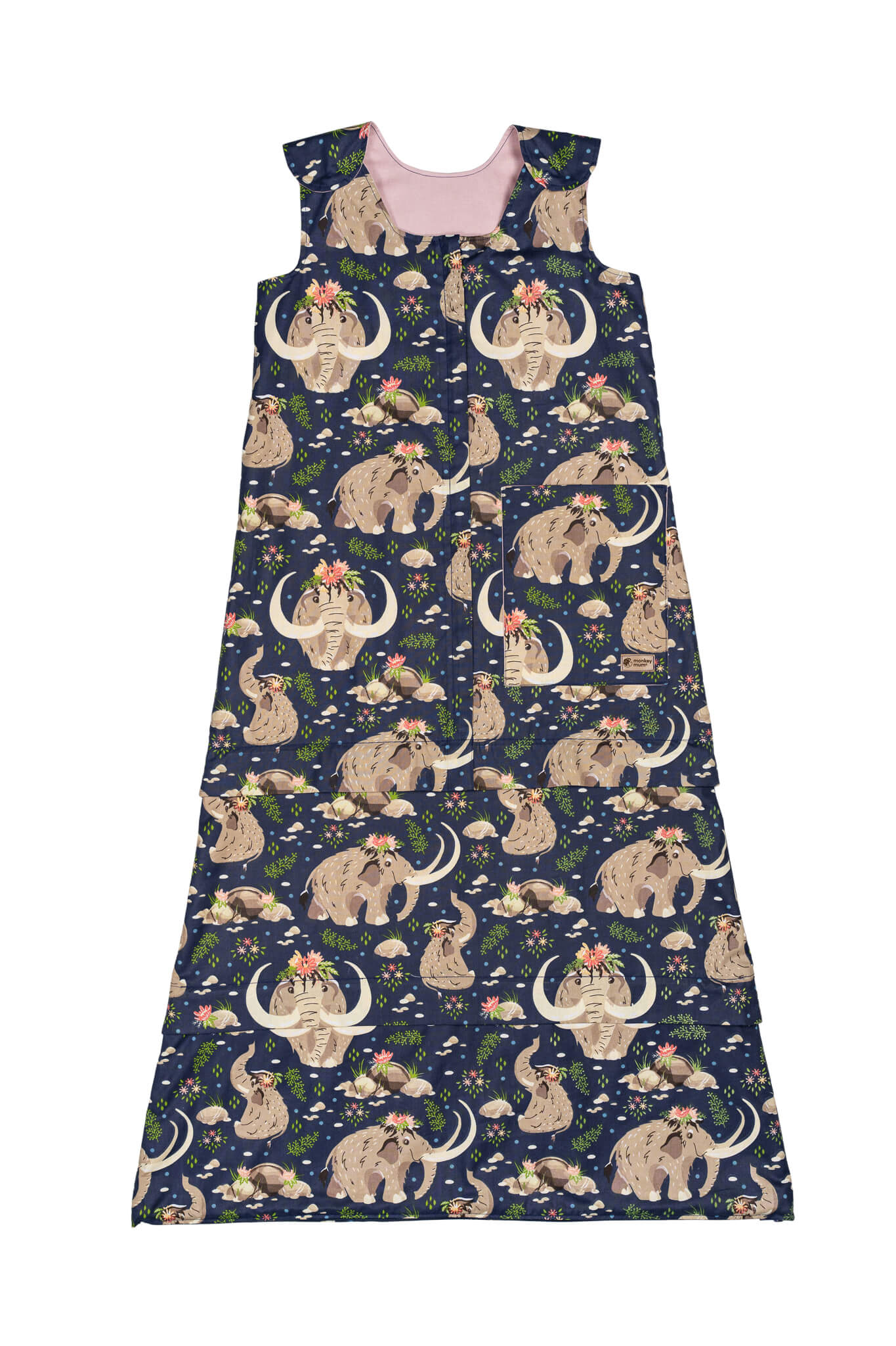 Sac de dormit de iarnă ajustabil Monkey Mum® 0 - 4 ani - set - Micuța prințesă mamut