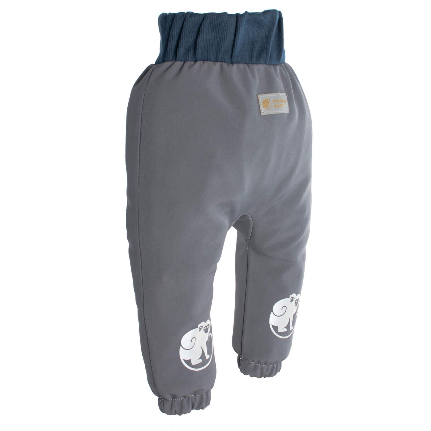Pantaloni pentru copii din softshell cu membrană Monkey Mum® - Excursie misterioasă