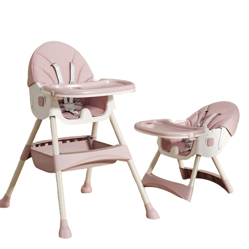 Scaun de masă pentru copii 2 în 1 Comfort - Roz