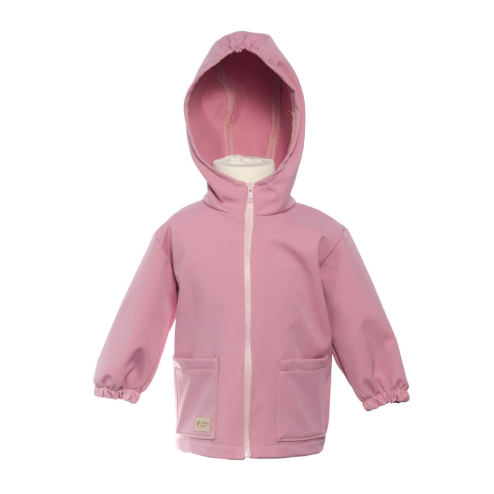 Geacă softshell pentru copii cu membrană Monkey Mum® - Vată de zahăr